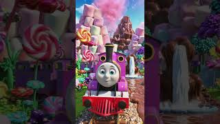 Pink Train in land of Candy #shorts #youtubeshorts #youtubeai #viral #trendingshorts #train #child