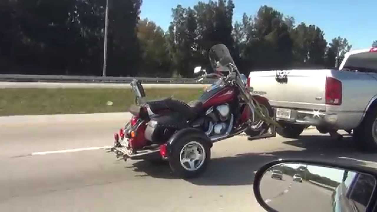 Motorcycle Trike Pulled By Pu Truck 