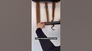 How to curl your hair with a hair straightener. Hair curls with flat iron.