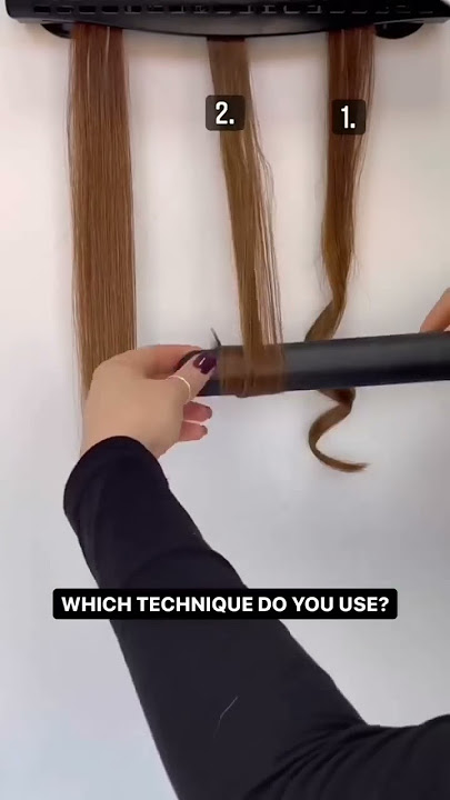 How to curl your hair with a hair straightener. Hair curls with flat iron.