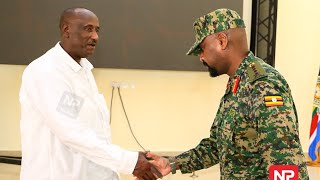 Gen SALIM SALEH’s humbling speech before Gen Muhoozi Kainerugaba, now at the same rank in the Army