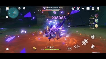 Genshin Impact: Raiden Shogun vs Perpetual Mechanical Array 238k damage. Not yet built.