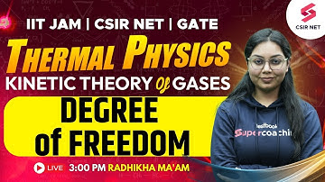 CSIR NET June 2024 | GATE 2025 | IIT JAM 2025 | Thermal Physics | Degree of Freedom | Radhika Ma