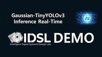 [IDSL Demo] Gaussian-TinyYOLOv3 Inference Accelerator Real-Time Demo