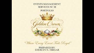 EVENTS MANAGEMENT SERVICES NCIII PORTFOLIO