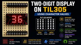 Two-Digit Number Display on TIL305 Using Verilog and ICEstick   #JLCONE