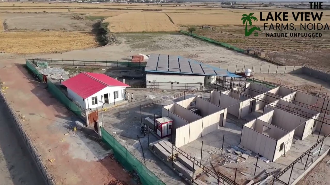 The Lake View Farm Noida | Drone View