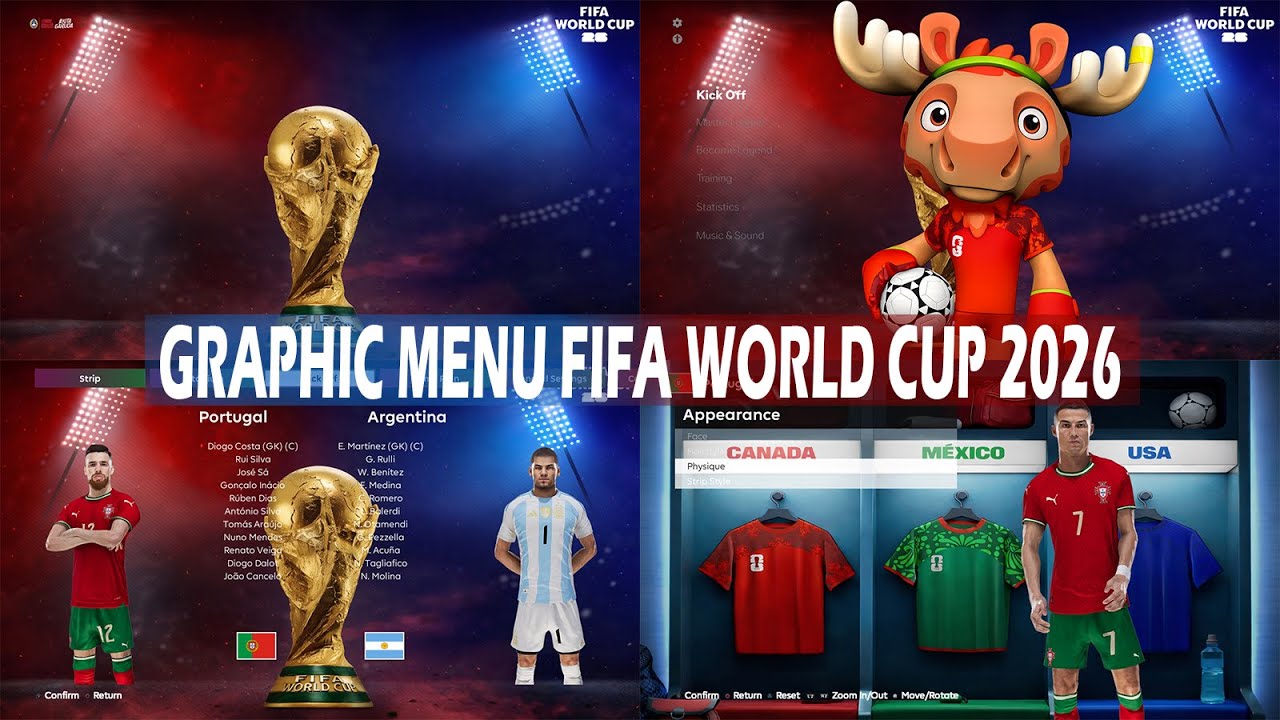 PES 2021 NEW GRAPHIC MENU FIFA WORLD CUP 2026 NEXT GEN