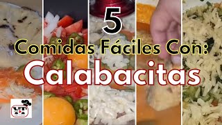 5 COMIDAS FÁCILES CON CALABACITAS