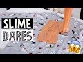 EXTREME SLIME DARES?! *making slime in public*