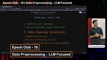 آشنایی کامل با Data Cleaning and Preproccessing برای ML و مخصوصا LLMها | جلسه 18 Epoch Club