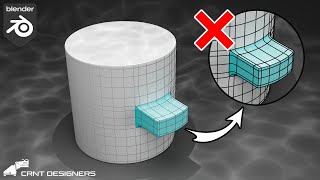Important topology modeling trick to maintain Cylindrical form _ Blender Topology Tutorial