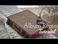 Scrapbooking Tutorial: Álbum Roma. Encuadernacion Entrelazada. Album de Viaje.