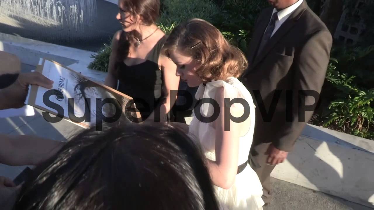 Joey King greets fans at The Conjuring Premiere at Arclig...