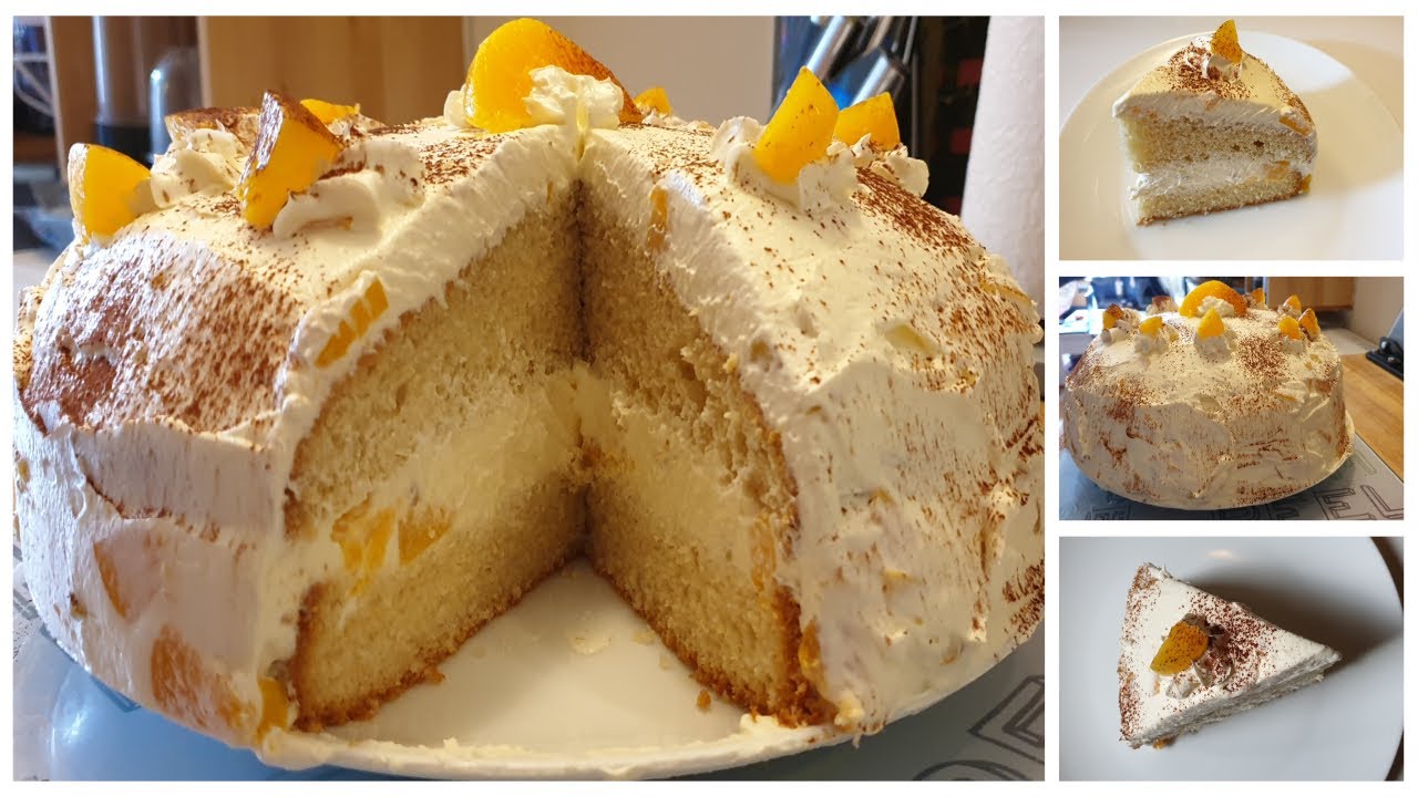 Fanta Cake | Fanta Cake with Peach-Creme Filling | FantaKuchen mit ...