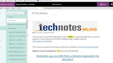 Global OneNote Conference - OneNote ePortfolios