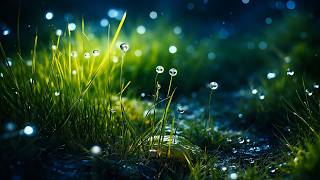 [ASMR] Healing Forest Rain (3 Hours) | Relaxing Rain Sounds - Mystic Glowing Raindrops