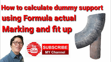 PIPE DUMMY SUPPORT LAYOUT AND CALCULATION FORMULA
