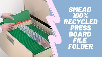 Smead 100% Recycled Pressboard File Folder | $100k Bonuses in Description