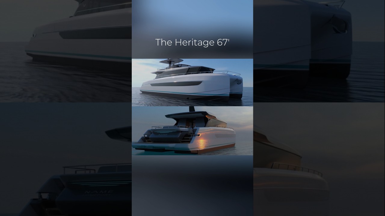 ⁣Heritage 67' Power Catamaran from Canados Yachts