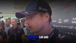 Max Verstappen explains that he would not go to MERCEDES because REDBULL still has the FASTEST CAR