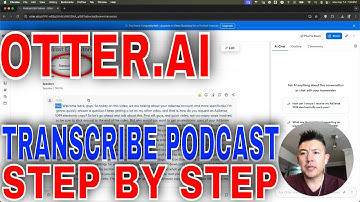 ✅  How To Transcribe Podcast With Otter AI🔴