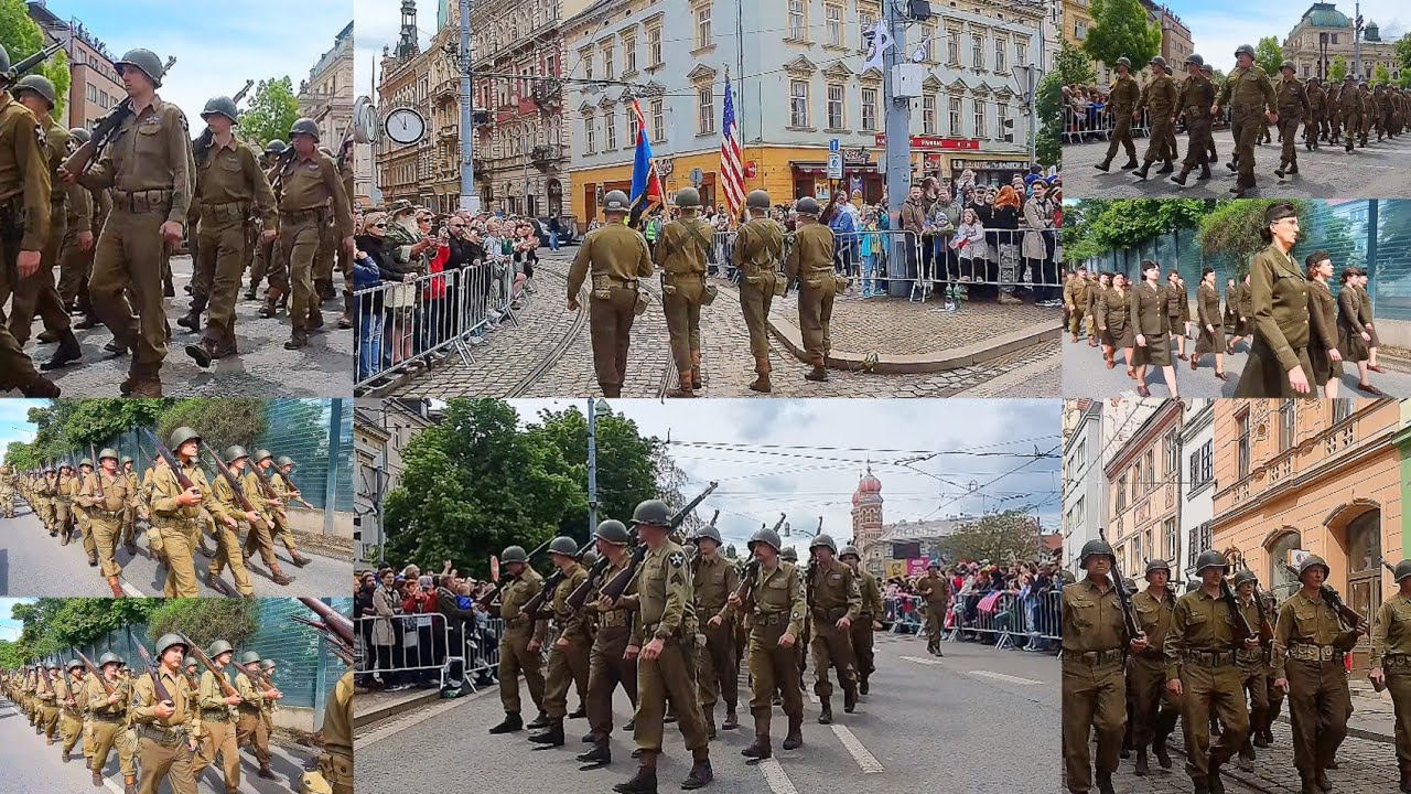 U.S. Troops Reenact History at Pilsen Liberation Parade in the Czech Republic