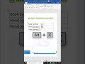 Ms Word Book and Hand Symbol Shortcut Formula #shorts