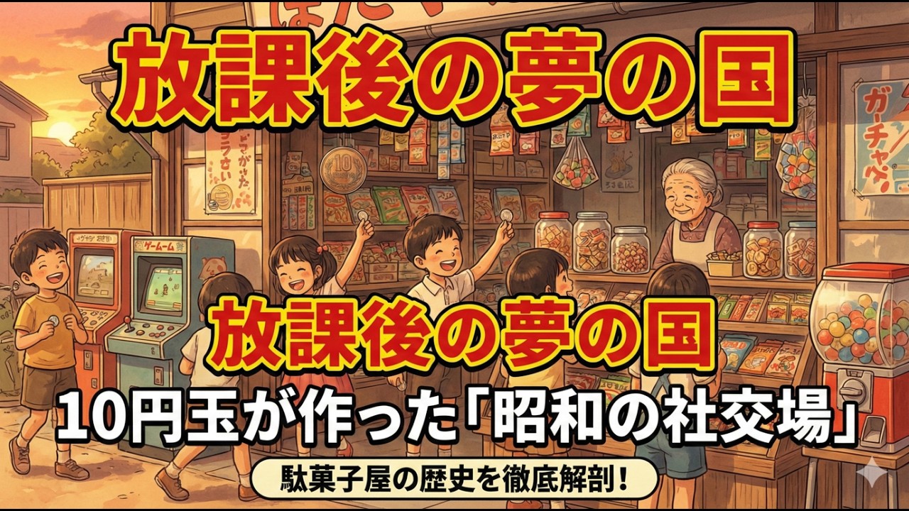 【駄菓子屋の歴史】なぜ子供たちは10円玉を握りしめたのか？江戸のルーツから昭和の全盛期、そして現代の進化まで