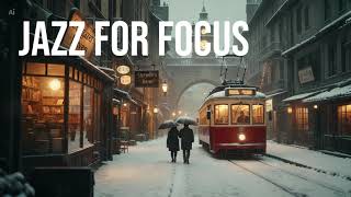 Snowy Retro Street Deep Focus Music for Reading Creative Work No Melody 1 Hour