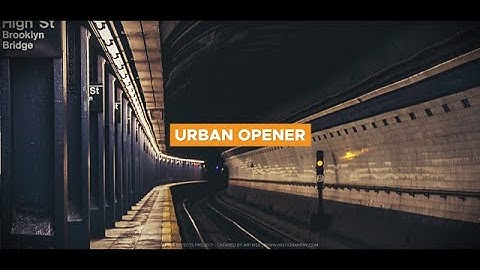 Dynamic Urban Opener After Effects Templates