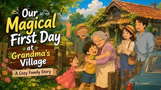 🏡 Our Magical First Day at Grandma's Village 🌿 | Cozy Ghibli-Inspired Family Story @Cloudreactions
