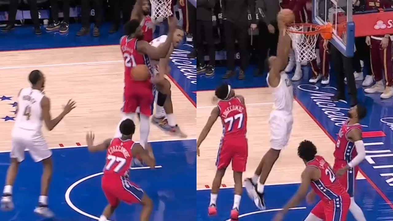 WILD ENDING Evan Mobley GAME WINNER vs 76ers off Jaylon Tyson dime