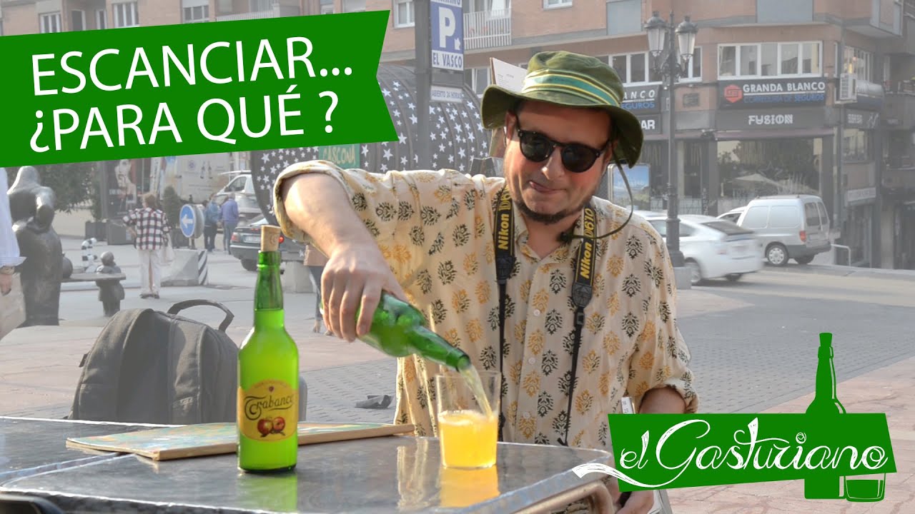 Como beber la sidra y como escanciar. ¿Porqué se escancia la sidra?. Sidrería la Pumarada Gascons.