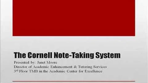 Janet   Cornell Notetaking
