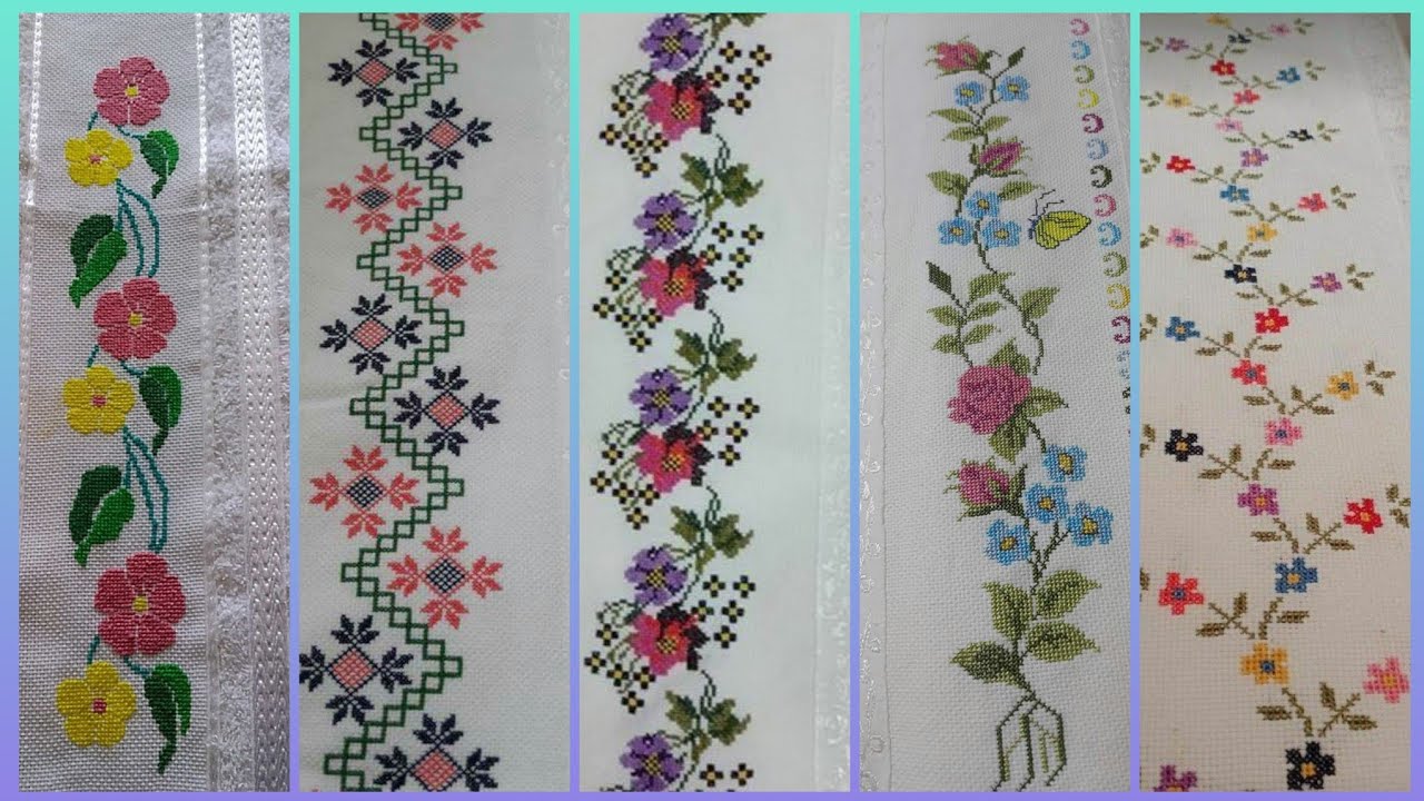 #1 Потрясающие и элегантные схемы для вышивки крестом/Идеи дизайна вышивки чарсути. Ручная вышивка.