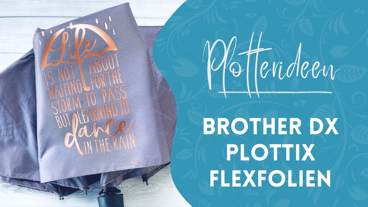 T-Shirts und Schirm mit den plottiX Aufbügelfolien beplotten