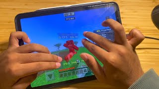 MCPE SPLIT PVP HANDCAM TEST 2 :D (first attempt at 4 finger dpad)