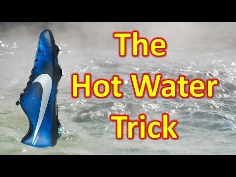   Hot Water Trick   Breaking in Your Soccer Cleats/Football Boots Faster  football boots breaking in