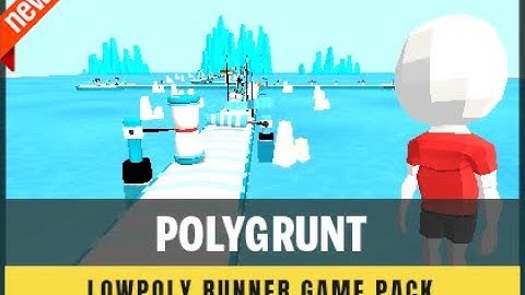 POLYGRUNT - Low Poly Hypercasual Runner Game Complete Pack