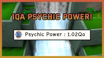 I Reached 1QA Psychic Power In Roblox SPTS Origin!