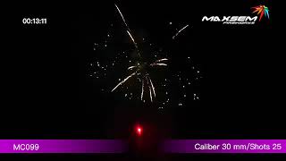 Батарея салютов Maxsem, 1,2-25 залпов, SPEED FIREWORKS, MC099