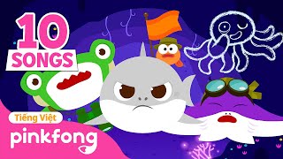 Bài hát sắc màu của Cá Mập Con 🌈 Baby Shark's Color Songs + Tuyển tập | Pinkfong - Nhạc thiếu nhi