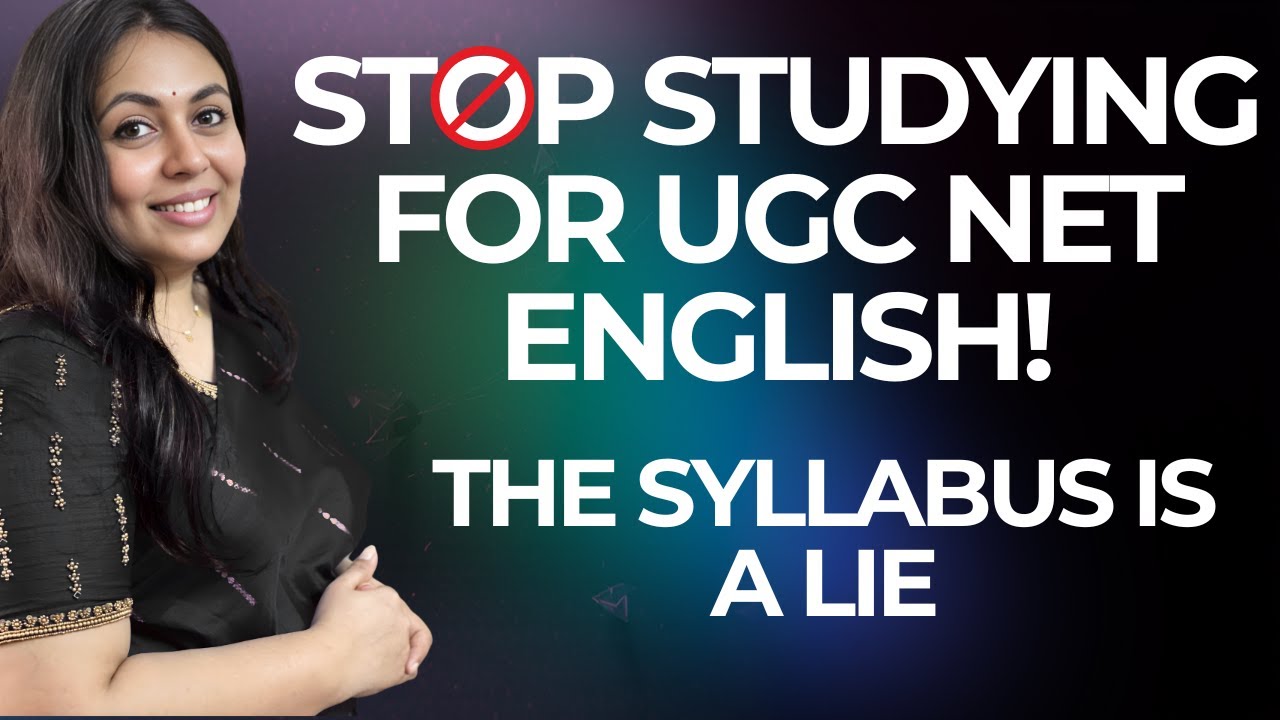 STOP Studying for UGC NET English! (The Syllabus is a LIE)