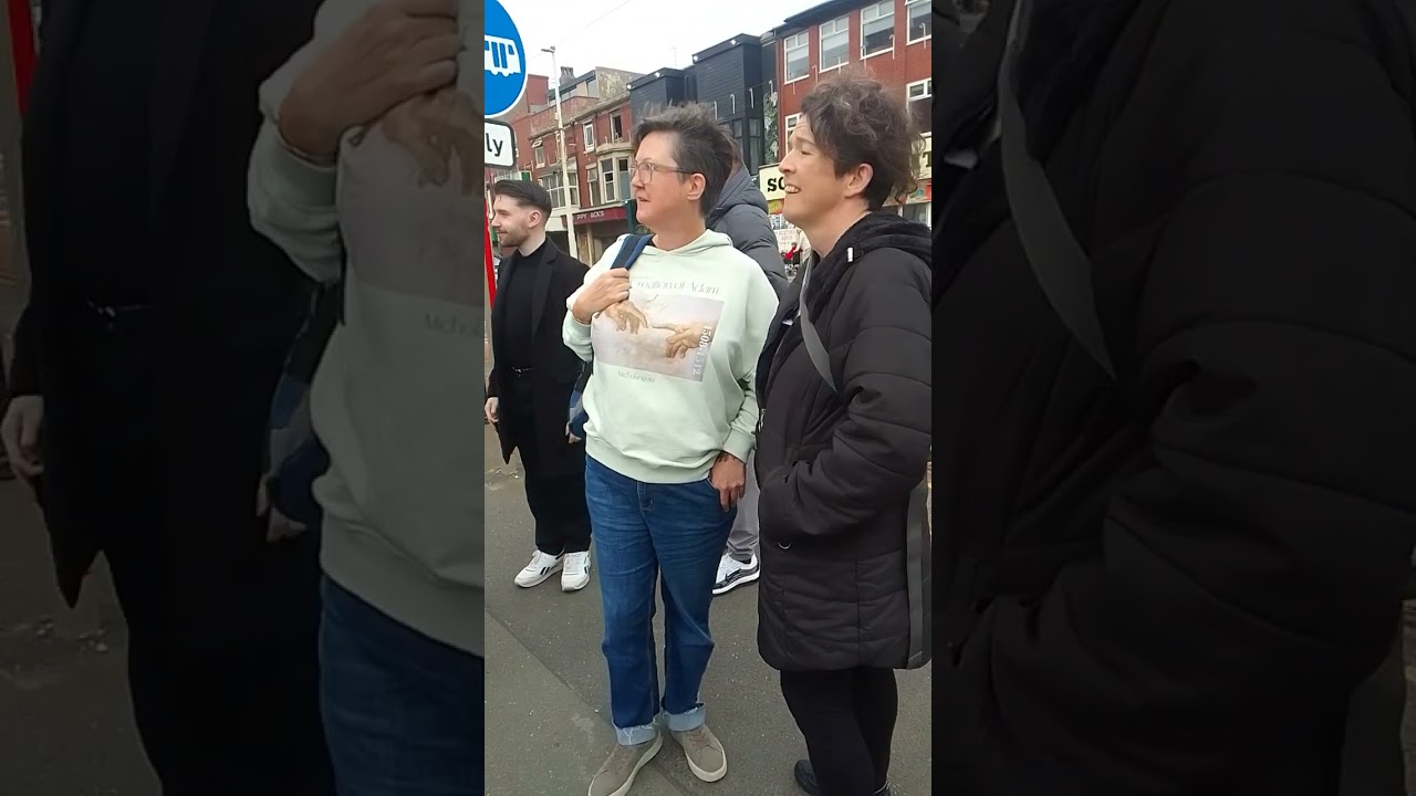 Blackpool protest amazing turn out. Some lefties aren't happy chappy's today 