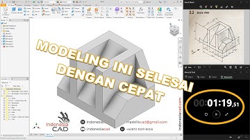 Belajar Autodesk Inventor 2020 Tutorial Pemula - Brass Step Modeling 3D Cepat dengan Shortcut
