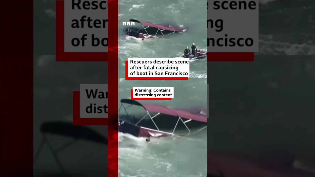 One dead and three missing after boat sinks near Alcatraz. #BBCNews