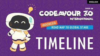 Codeavour 7.0 - Roadmap To Global Stage Timeline Overview - English Version