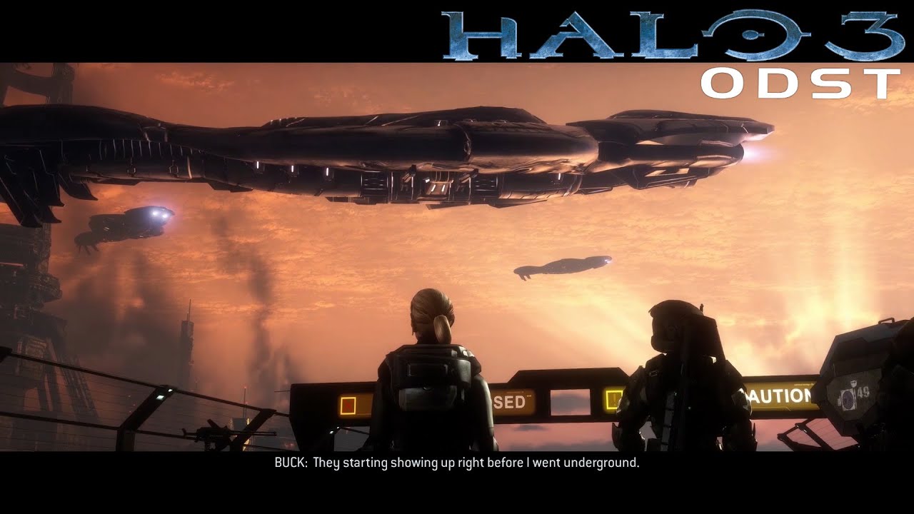 Halo 3: ODST - Buck & Dare Argue Over Their Next Move 1080p