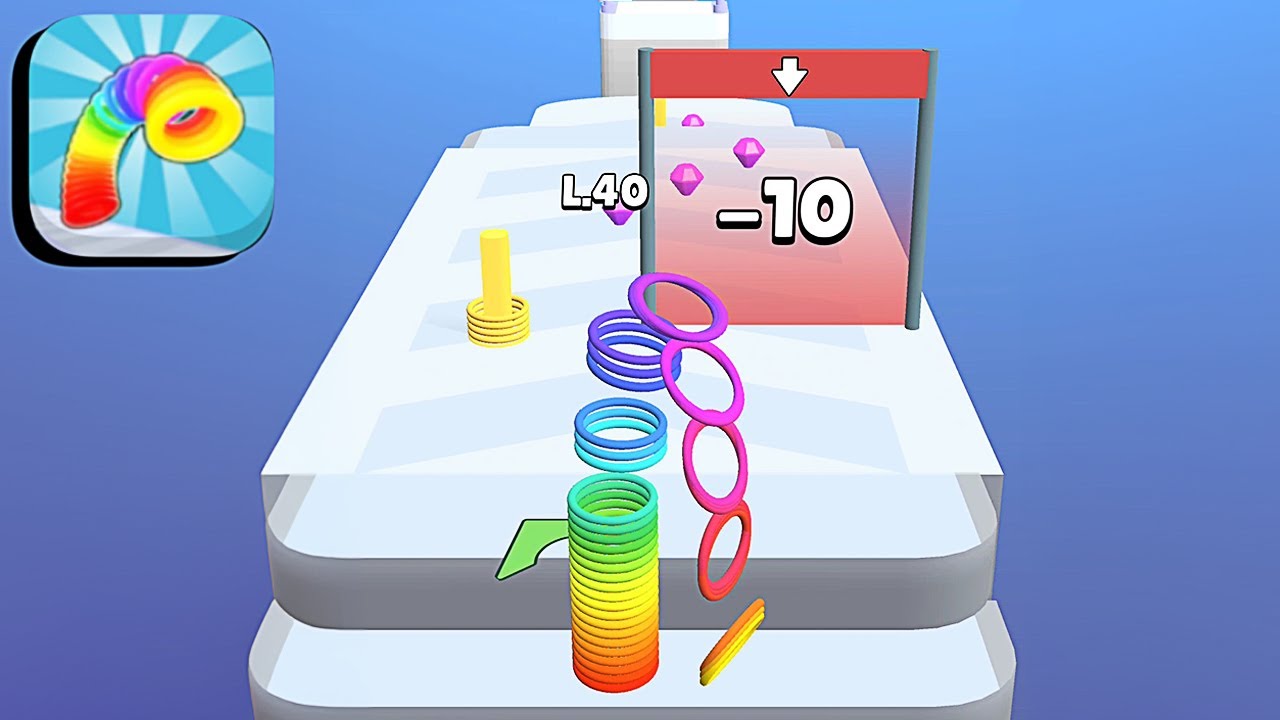 Slinky Hop - All Levels Gameplay Android,ios (Part 10)